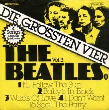 GERMANY 1977 04 00 - DIE GRÖSSTEN VIER - THE BEATLES VOL.3 - 1C 016-06 326  - pic 1