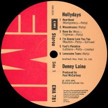 1977 05 06 DENNY LAINE - HOLLY DAYS - EMI - EMA 781 - 0C 064-98 541 -UK - pic 5