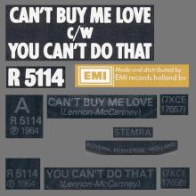 1977 HOL The Beatles The Singles Collection 1962-1970 - ECI - R 5114 - Can't Buy Me Love ⁄ You Can't Do That -Dutch Beatles Disc - pic 3