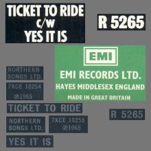 1977 UK The Beatles The Singles Collection 1962-1970 - R 5265 - Ticket To Ride ⁄ Yes It Is - World Records  - pic 3