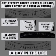 1978 09 30 - 1989 - S - SGT.PEPPERS LONELY HEARTS CLUB BAND - WITH A LITTLE HELP ⁄ A DAY IN THE LIFE - R 6022 - SILVER LABEL - pic 1