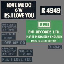 1978 UK The Beatles The Singles Collection 1962-1970 - R 4949 - Love Me Do ⁄ P.S. I Love You - World Records - pic 3