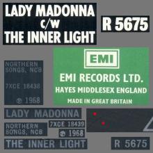 1978 UK The Beatles The Singles Collection 1962-1970 - R 5675 - Lady Madonna ⁄ The Inner Light - World Records - Solid Center - pic 3
