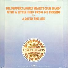 1978 UK The Beatles The Singles Collection 1962-1970 - R 6022 - Sgt Pepper⁄With A Little Help From My Friends ⁄ A Day In The Lif - pic 2