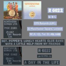 1978 UK The Beatles The Singles Collection 1962-1970 - R 6022 - Sgt Pepper⁄With A Little Help From My Friends ⁄ A Day In The Lif - pic 3