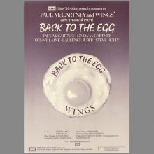 1979 06 08 a-b Back To The Egg - Paul McCartney-Wings  - Press Info - pic 1