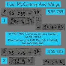 1981 00 00 PAUL McCARTNEY UND WINGS - STEREO 8 55 785 - AMIGA - DDR - pic 1