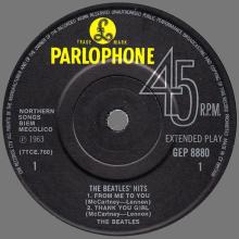 1981 12 07 UK The Beatles E.P.s Collection - GEP 8880 - The Beatles ' Hits - B - pic 1