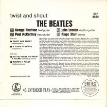 1981 12 07 UK The Beatles E.P.s Collection - GEP 8882 - Twist And Shout The Beatles - B - pic 1