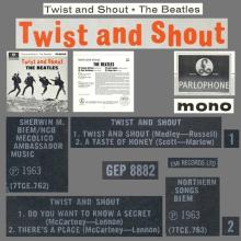 1981 12 07 UK The Beatles E.P.s Collection - GEP 8882 - Twist And Shout The Beatles - A - pic 3