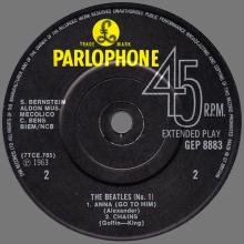 1981 12 07 UK The Beatles E.P.s Collection - GEP 8883 - The Beatles No.1 - B - pic 1