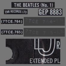 1981 12 07 UK The Beatles E.P.s Collection - GEP 8883 - The Beatles No.1 - B - pic 5