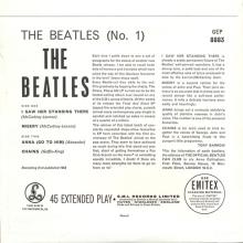1981 12 07 UK The Beatles E.P.s Collection - GEP 8883 - The Beatles No.1 - A - pic 2