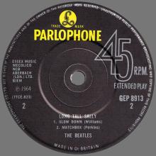 1981 12 07 UK The Beatles E.P.s Collection - GEP 8913 - Long Tall Sally - B - pic 1