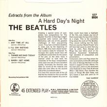 1981 12 07 UK The Beatles E.P.s Collection - GEP 8924 - A Hard Day's Night (extracts from the Album) - B - pic 1