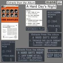 1981 12 07 UK The Beatles E.P.s Collection - GEP 8924 - A Hard Day's Night (extracts from the Album) - A - pic 1