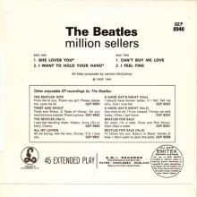 1981 12 07 UK The Beatles E.P.s Collection - GEP 8946 - The Beatles's Million Sellers - B - pic 2