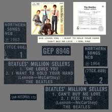 1981 12 07 UK The Beatles E.P.s Collection - GEP 8946 - The Beatles's Million Sellers - A - pic 3