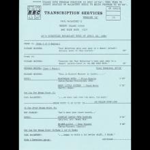 1982 04 25 - PAUL McCARTNEY RADIO SHOW - LONDON WAVELENGTH - PAUL McCARTNEY S DESERT ISLAND DISCS - A - BBC ROCK HOUR 317 - pic 1