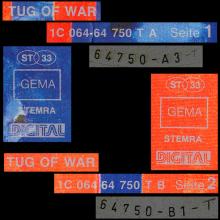 1982 09 20 PAUL McCARTNEY - TUG OF WAR - 1C 064-64 750 T - GERMANY - pic 5