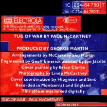 1982 09 20 PAUL McCARTNEY - TUG OF WAR - 1C 064-64 750 T - GERMANY - pic 6