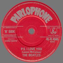 1982 12 07 THE BEATLES SINGLES COLLECTION - BSCP1 - R 4949 - B - LOVE ME DO ⁄ P.S. I LOVE YOU - pic 2
