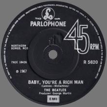 1982 12 07 THE BEATLES SINGLES COLLECTION - BSCP1 - R 5620 - B - ALL YOU NEED IS LOVE / BABY YOU'RE A RICH MAN - pic 2
