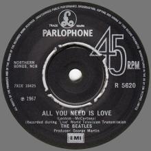 1982 12 07 THE BEATLES SINGLES COLLECTION - BSCP1 - R 5620 - A - ALL YOU NEED IS LOVE / BABY YOU'RE A RICH MAN - pic 3