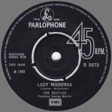 1982 12 07 THE BEATLES SINGLES COLLECTION - BSCP1 - R 5675 - A - LADY MADONNA / THE INNER LIGHT - pic 3