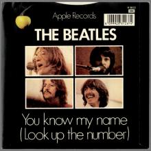 1982 12 07 THE BEATLES SINGLES COLLECTION - BSCP1 - R 5833 - B - LET IT BE ⁄ YOU KNOW MY NAME (LOOK UP THE NUMBER)  - pic 2