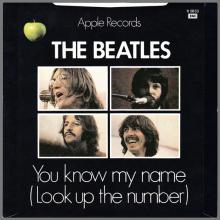 1982 12 07 THE BEATLES SINGLES COLLECTION - BSCP1 - R 5833 - A - LET IT BE / YOU KNOW MY NAME (LOOK UP THE NUMBER) - pic 2