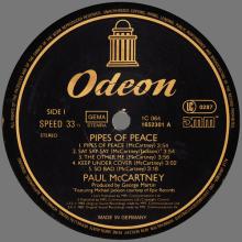 1983 10 17 PAUL McCARTNEY - PIPES OF PEACE - 1C 064-1652301 - 5 0999916 523012 - GERMANY ⁄ HOLLAND - pic 5
