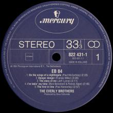 1984 05 05 THE EVERLY BROTHERS - EB84 - ON THE WINGS OF A NIGHTINGALE - MERCURY - 0 42282 24311 9 - 822 431-1 - HOLLAND  - pic 5