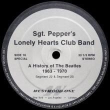 1984 10 15 - THE BEATLES RADIO SHOW - WESTWOOD ONE - SGT. PEPPERS LONELY HEARTS CLUB BAND - B - pic 9