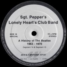 1984 10 15 - THE BEATLES RADIO SHOW - WESTWOOD ONE - SGT. PEPPERS LONELY HEARTS CLUB BAND - D - pic 1