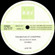 1984 12 00 - THE BEATLES RADIO SHOW - BBC TRANSCRIPTION SERVICES - THE BEATLES AT CHRISTMAS - 153775⁄6-S - pic 5