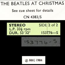 1984 12 00 - THE BEATLES RADIO SHOW - BBC TRANSCRIPTION SERVICES - THE BEATLES AT CHRISTMAS - 153775⁄6-S - pic 6