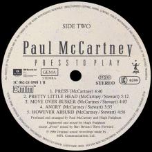 1986 09 01 PAUL McCARTNEY - PRESS - 1C 062-24 0598 1 - 5 099924 059817 - EEC - pic 6