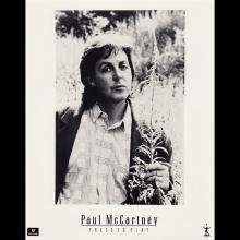 1986 09 01 a Press To Play - Paul McCartney Press Pack - pic 1