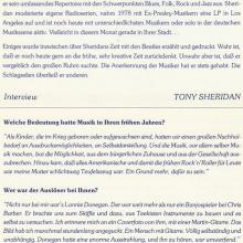 1986 10 23 BRING BACK MY BONNIE TO - TONY SHERIDAN - 25TH ANNIVERSARY - PRESSE INFO - GERMANY - pic 7