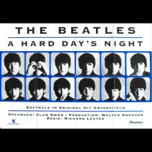 GERMANY 1987 00 00 A HARD DAY'S NIGHT - VHS MOVIEPOSTER FILMPOSTER - pic 1