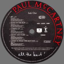 1987 11 14 PAUL McCARTNEY - ALL THE BEST - 164 7 48507 1 - 0 77774 85071 - EEC  - pic 5