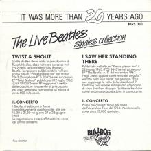 1987 00 00 IT The Live Beatles Singles Collection Bulldog Records BGS-14 ⁄ BGS 001 - pic 2