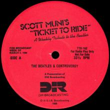 1988 03 04 - THE BEATLES RADIOSHOW - SCOTT MUNI'S TICKET TO RIDE - THE BEATLES AND CONTROVERSY - pic 1