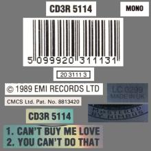 1989 00 UK-Austria The Beatles CD Singles Collection CDBSC 1 ⁄ 3"CD - CD3R 5084 - CD3R 5114 - CD3R 5160 - pic 10