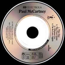 1989 07 17 THIS ONE - PAUL McCARTNEY DISCOGRAPHY - CDP 560 20 34463 - 5 099920 344634 - AUSTRIA - 3 INCH CD - pic 5