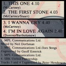 1989 07 17 THIS ONE - PAUL McCARTNEY DISCOGRAPHY - CDR 6223 - 5 099920 344627 - UK - pic 5