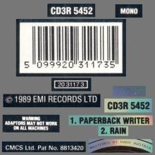 1989 00 UK-Austria The Beatles CD Singles Collection CDBSC 1 ⁄ 3"CD - CD3R 5389 - CD3R 5452 - CD3R 5493 - pic 10