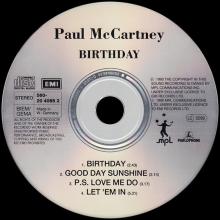 1990 10 08 BIRTHDAY - PAUL McCARTNEY DISCOGRAPHY - 5 099920 408527 - GERMANY - pic 1