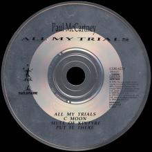 1990 11 26 ALL MY TRIALS - PAUL McCARTNEY DISCOGRAPHY - CDR 6278 - 5 099920 416225 - UK - pic 3
